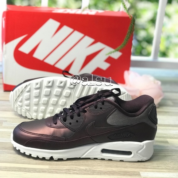 NWT Nike Air Max 90 PRM MTLC Manogany WMNS - Picture 5 of 7